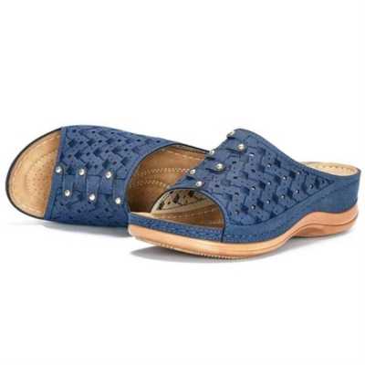 Summer Women Slippers Rome Retro Casual Shoes Thick Bottom Wedge Open Toe Women Sandals Beach Slip On Slides Female VIP