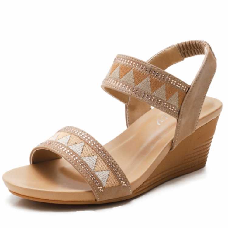 2021 Summer shoes women sandals wedge vintage Bohemia gladiator ladies sandles for woman Plue Size