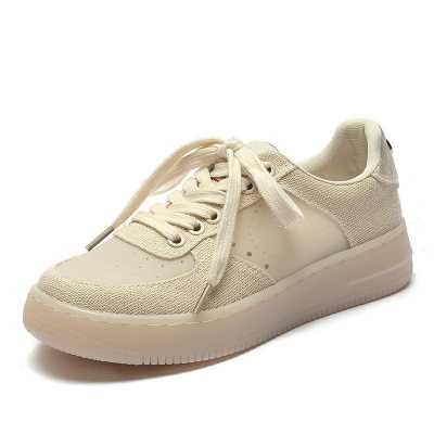 Sneakers Women 2021 Summer New Thick soled Casual Student Board Shoes Women All match Hollow Canvas Shoes Women