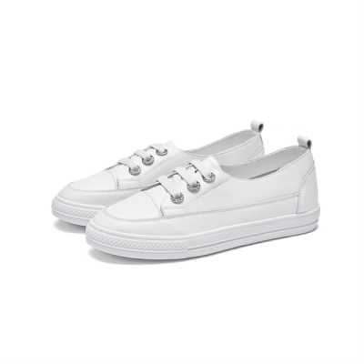 Women Sneakers 2021 Fashion Breathble  Shoes Pu Leather Platform Shoes White Lace Up Casual Shoes