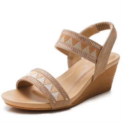 2021 Summer shoes women sandals wedge vintage Bohemia gladiator ladies sandles for woman Plue Size