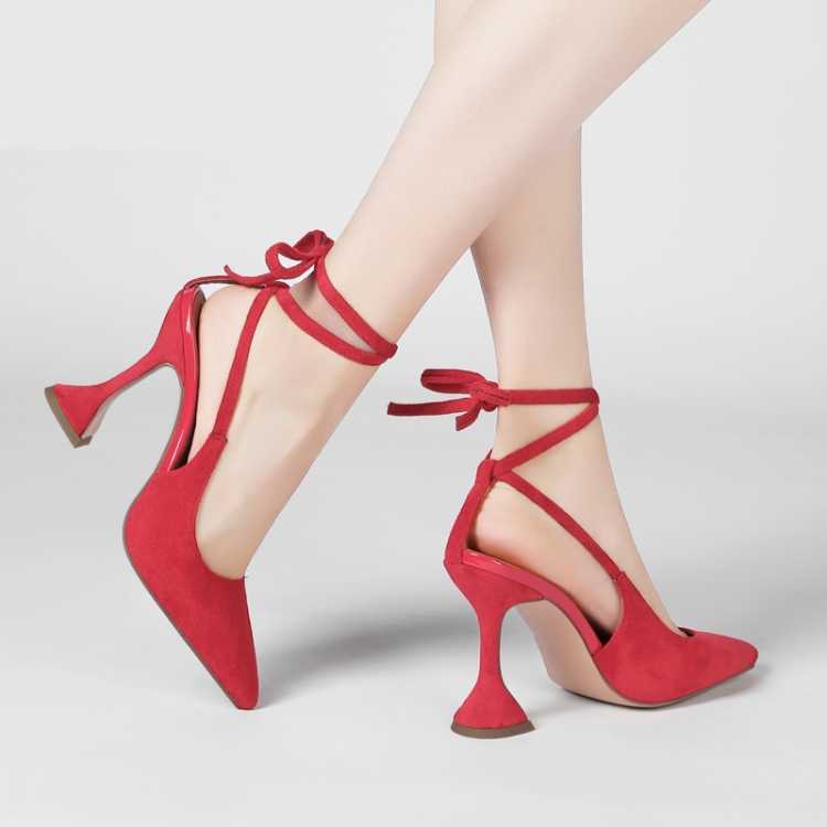 Flock Ankle Strap Super High Heels Gladiator Sandals Women Summer Casual Party Shoes Sandales Femmes 2021 Sandalias Mujer